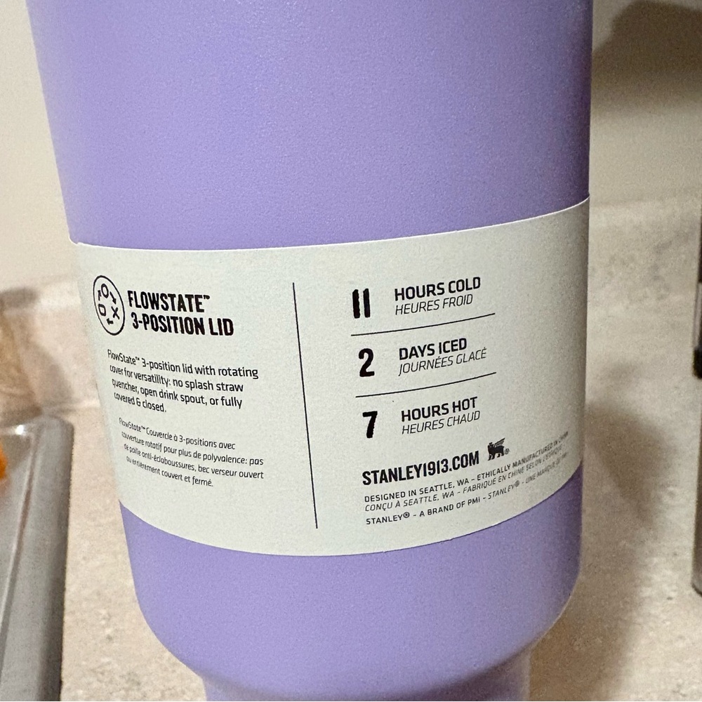 Stanley Quencher Tumbler Lavender 40oz - Picture 3 of 7